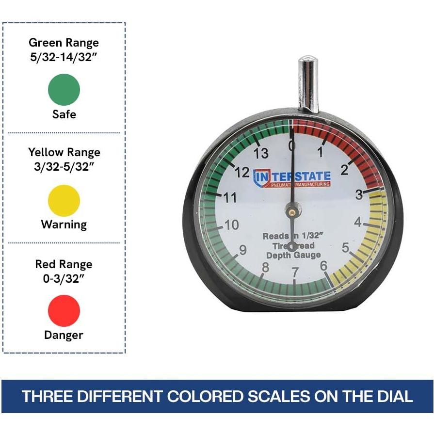 Medidor de Profundidad de Banda de Rodadura Interstate AMT-TG32