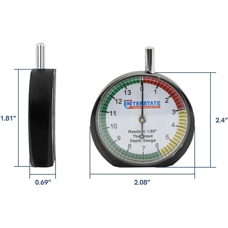 Medidor de Profundidad de Banda de Rodadura Interstate AMT-TG32