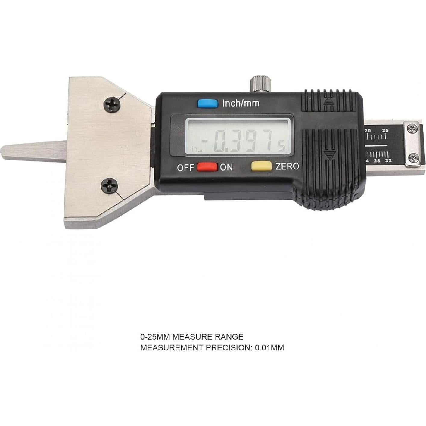 Calibrador de Profundidad de Neumáticos Digital Yosoo 0-25mm