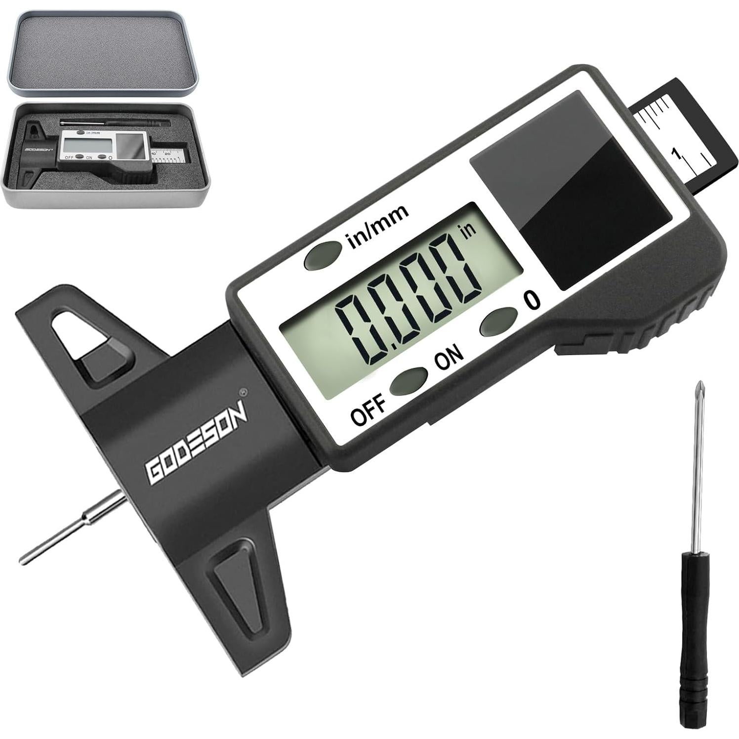 Medidor Digital de Profundidad de Banda de Rodadura GODESON