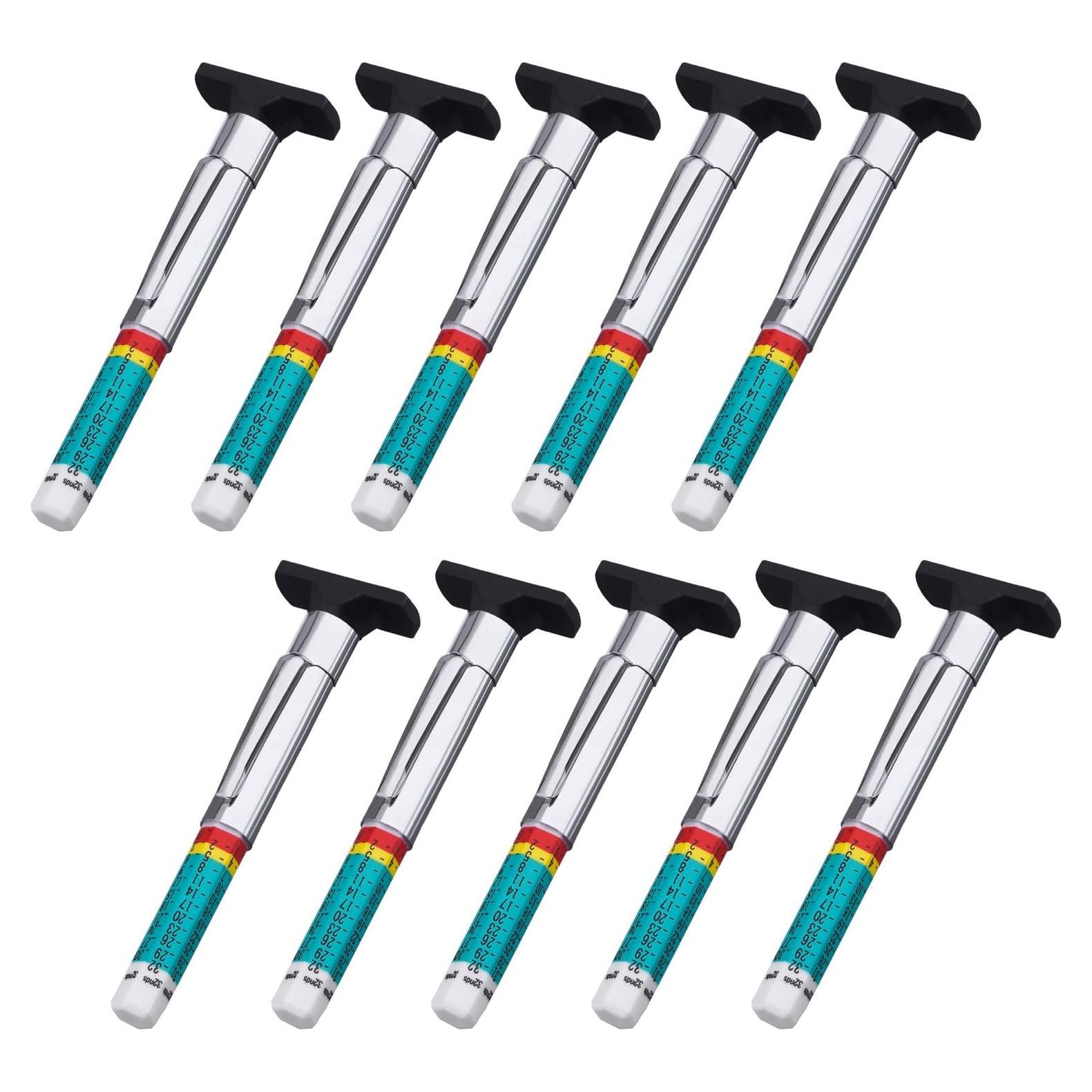 Medidor de Profundidad de Banda de Rodadura Pangda - 10 Piezas