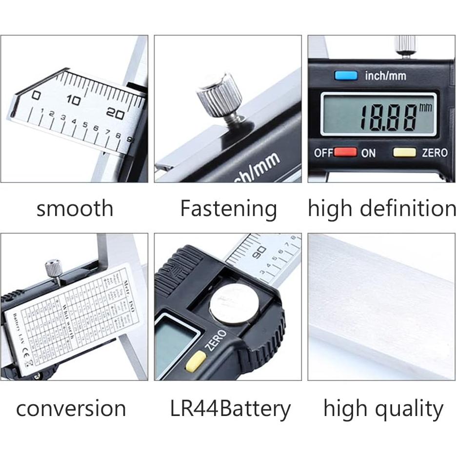 Calibrador de Profundidad Digital Oudtinx 150mm Acero Inoxidable