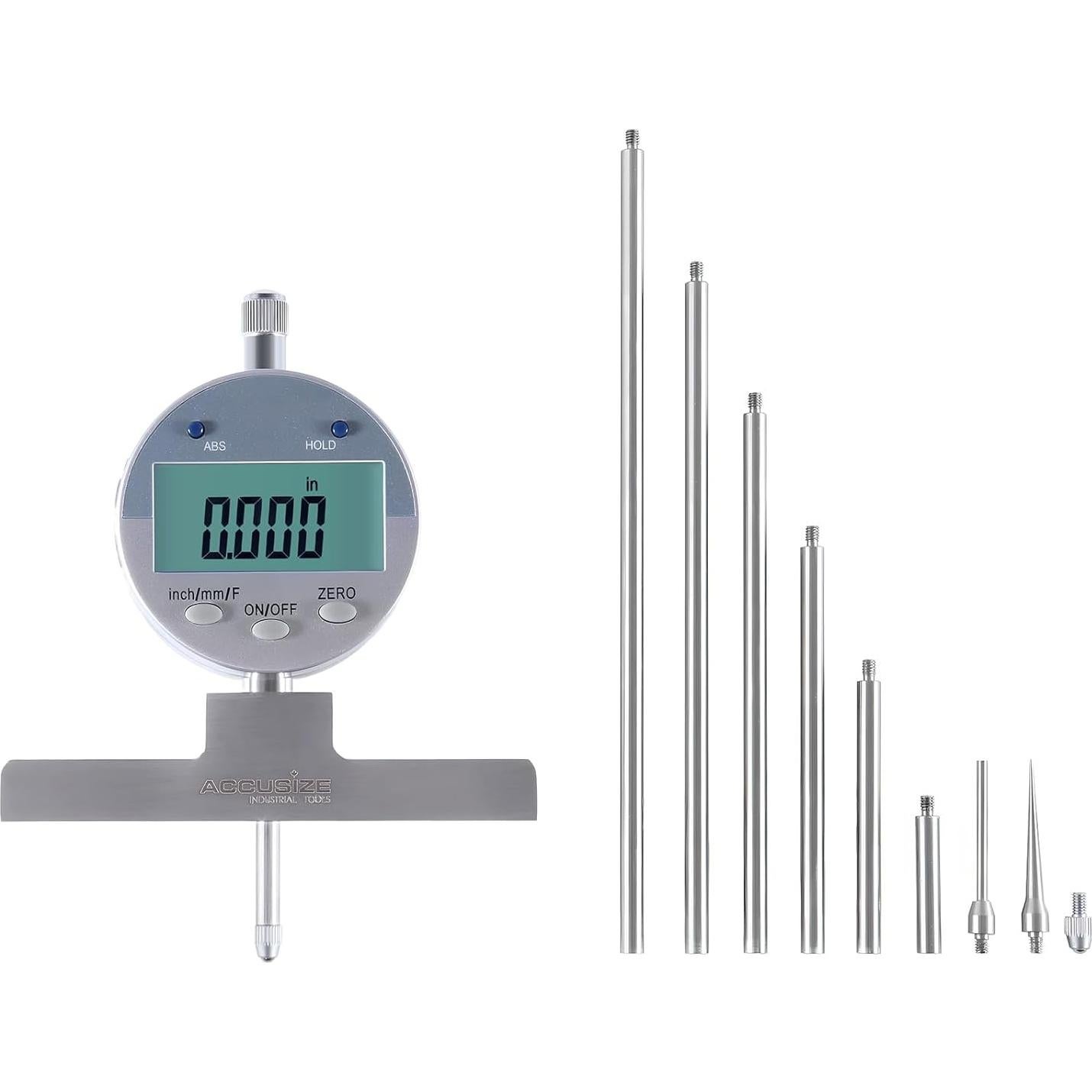 Calibrador Digital de Profundidad Accusize P103-0188 0-55.88 cm