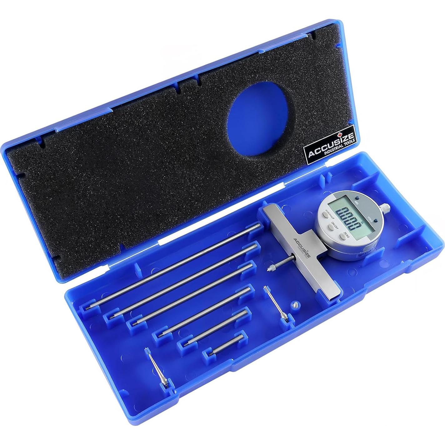 Calibrador Digital de Profundidad Accusize P103-0188 0-55.88 cm