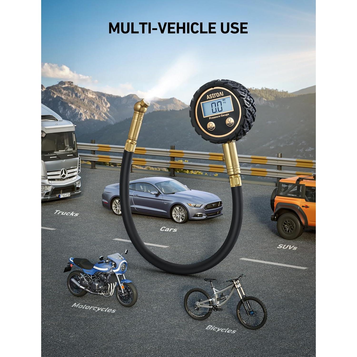 Medidor Digital de Presión de Neumáticos AstroAI Pro 3-250 PSI