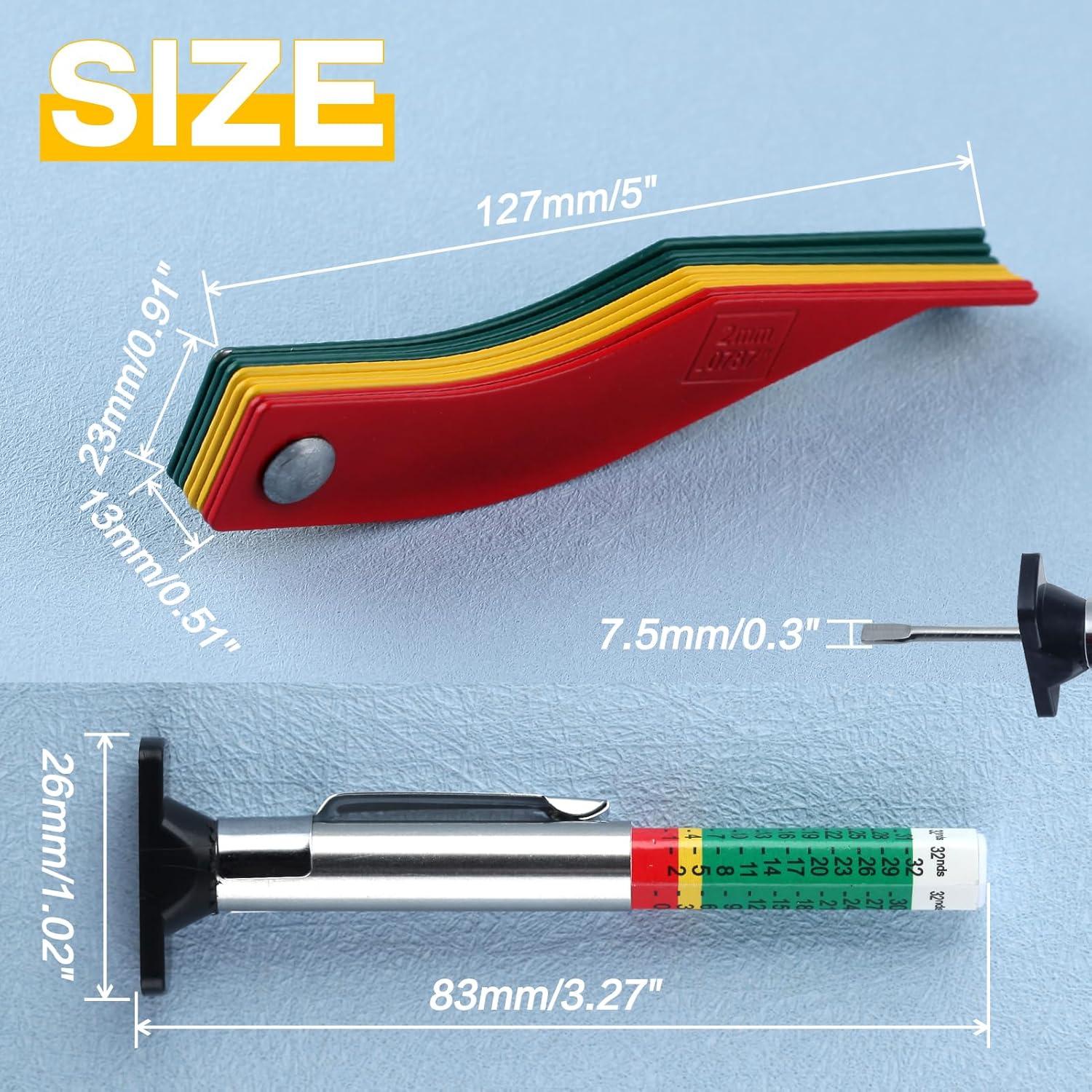 Medidor de Grosor de Forro de Freno SPEEDWOX 8PCS Métrico y SAE
