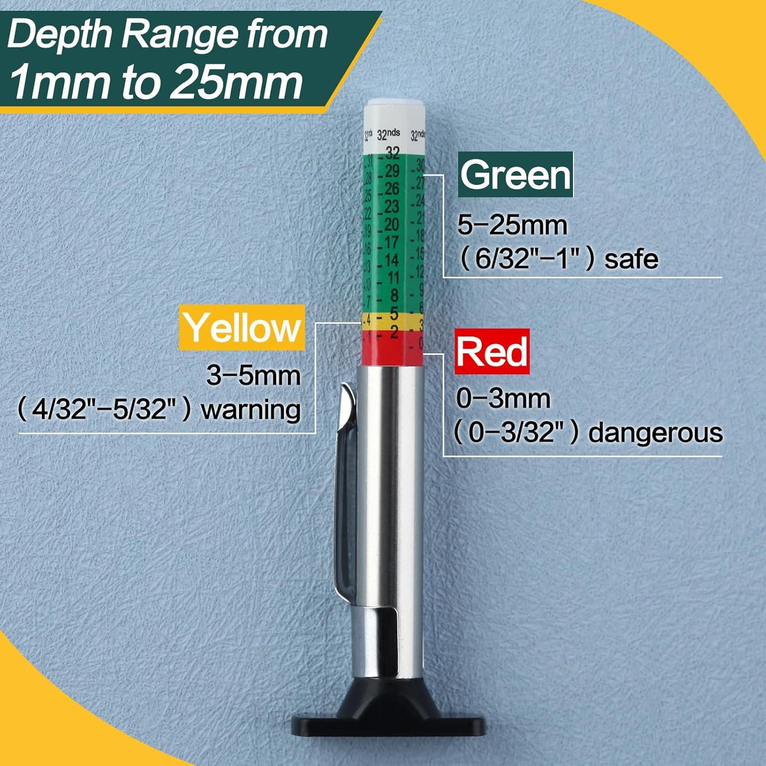 Medidor de Grosor de Forro de Freno SPEEDWOX 8PCS Métrico y SAE