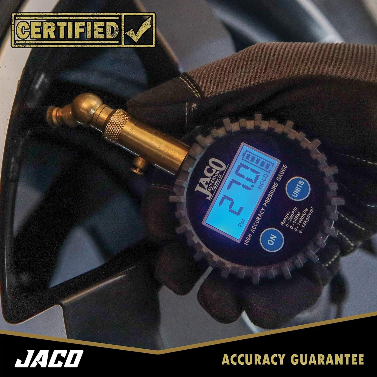 Medidor de Presión de Neumáticos Digital JACO Elite 0-7 Bar