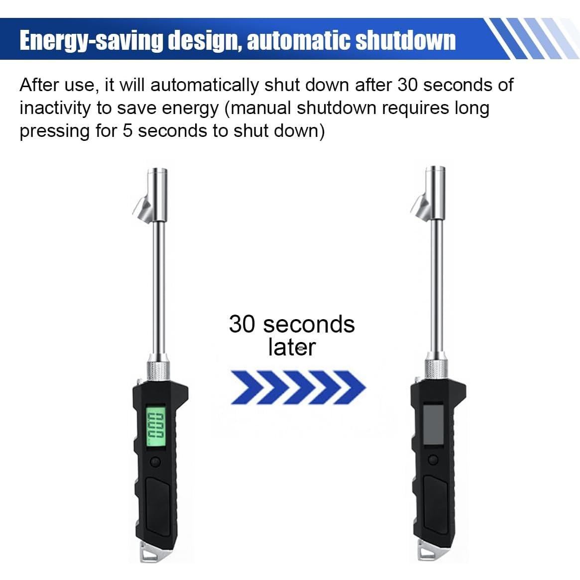 Medidor Digital de Presión de Neumáticos KITUREK 230 PSI