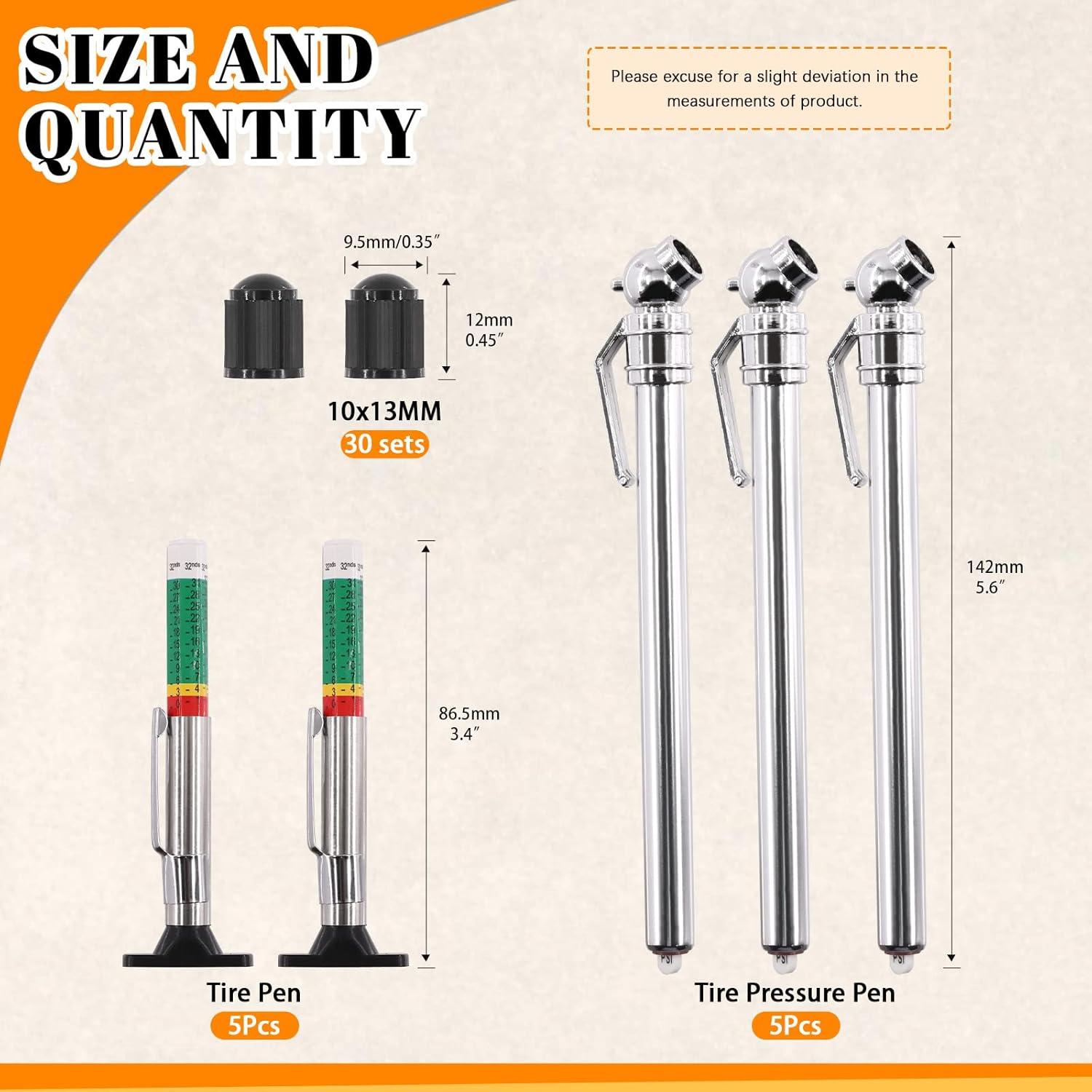 Juego de Herramientas de Medición de Neumáticos Rustark 40 Piezas