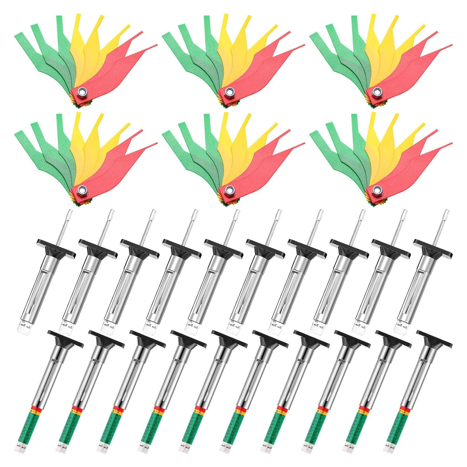 Juego de Medidores de Profundidad de Neumáticos y Freno Amylove 30 Piezas