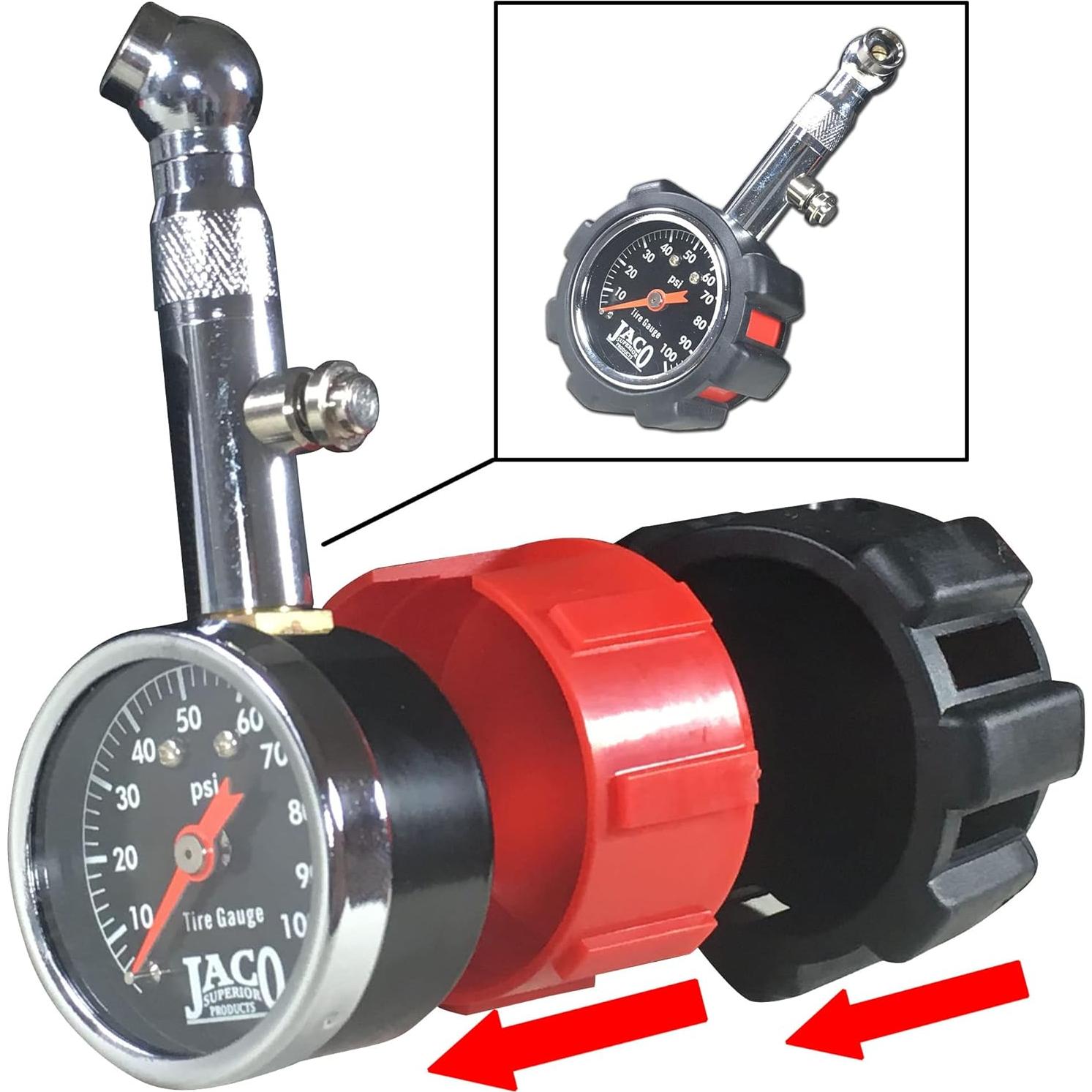Medidor de Presión de Neumáticos JACO Deluxe 100 PSI
