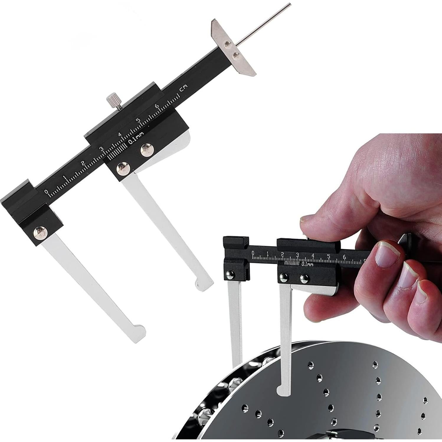 Calibrador de Profundidad de Disco de Freno Akozon 0-60mm