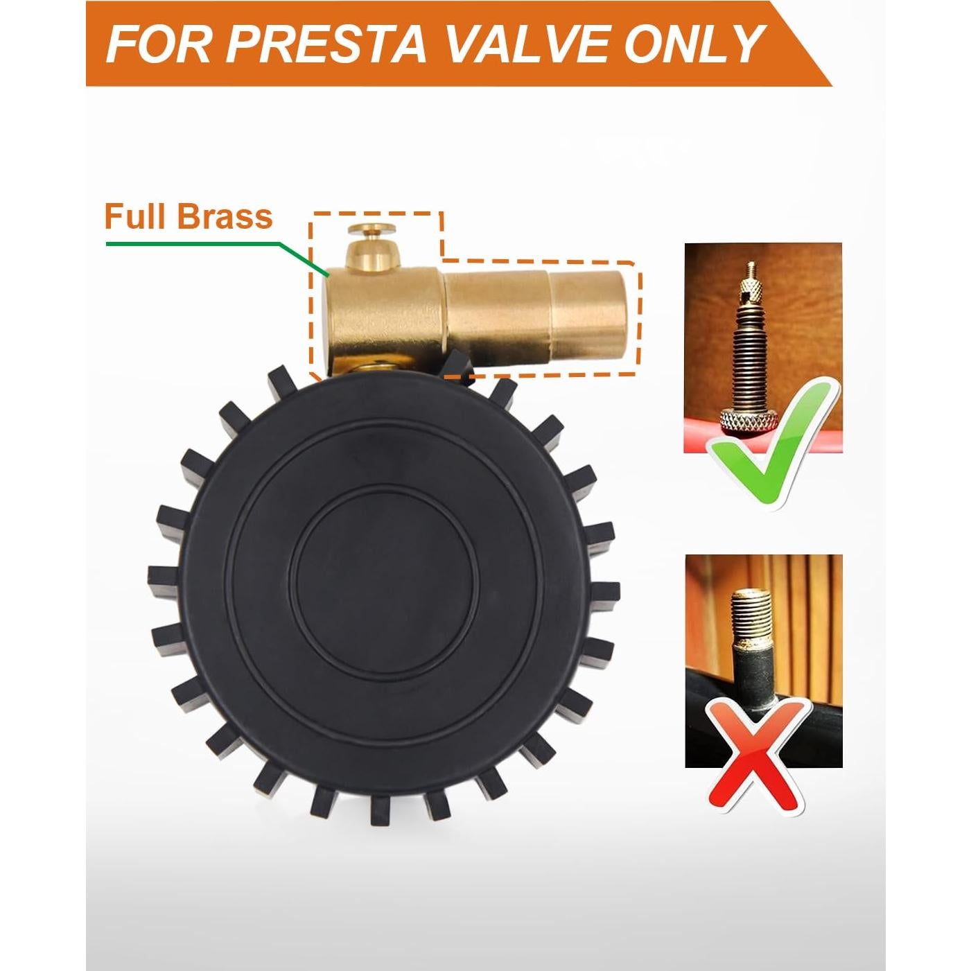 Medidor de Presión de Neumáticos Presta Safelife 0-160 PSI