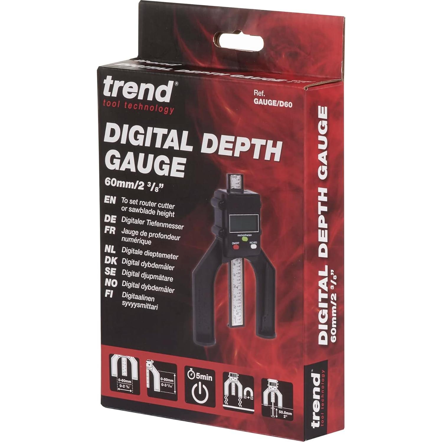 Calibrador Digital de Profundidad Trend GAUGE/D60 80 mm