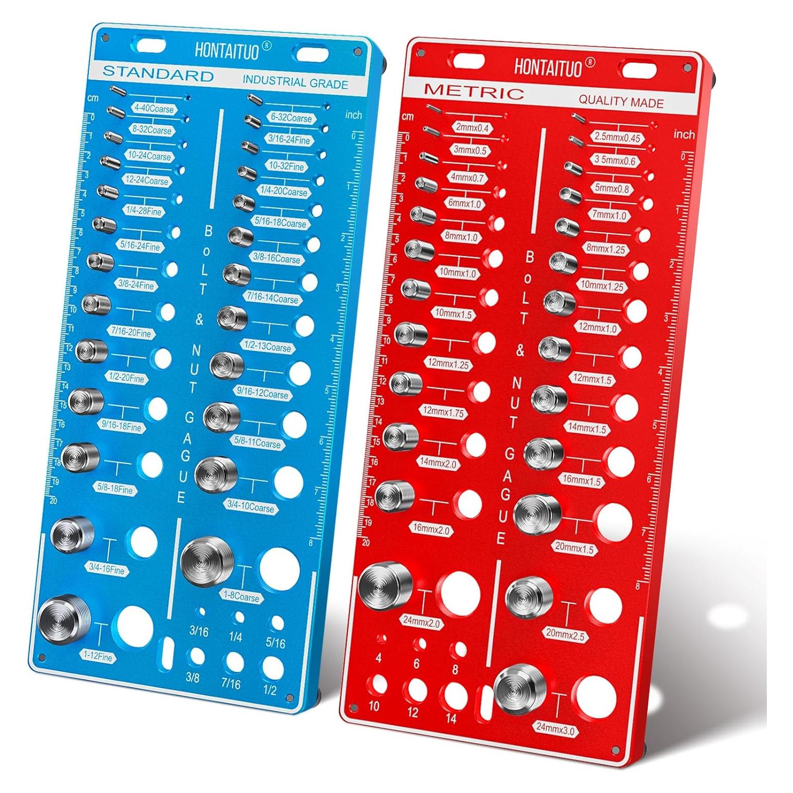 Comprobador de Roscas de Tuerca y Tornillo HONTAITUO 62