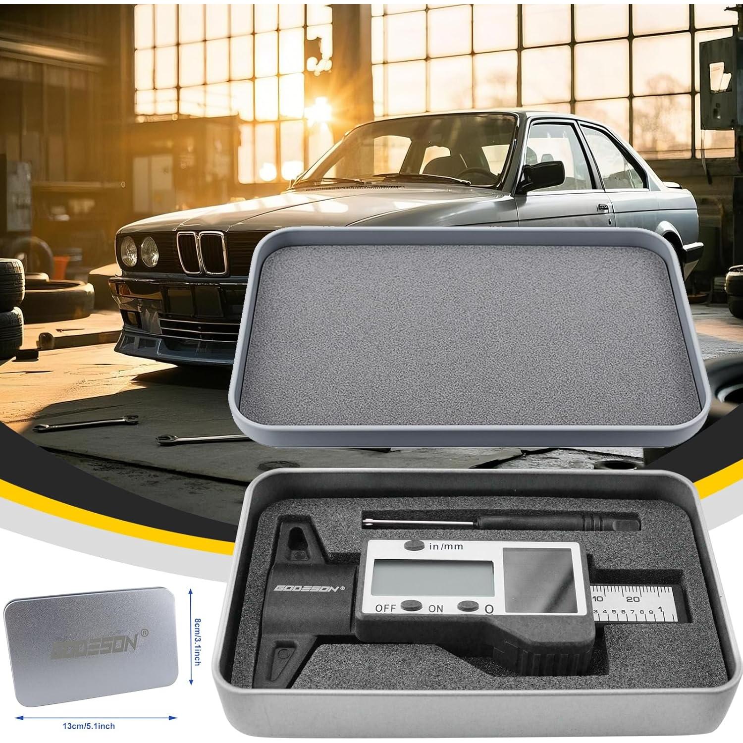 Medidor Digital de Profundidad de Banda de Rodadura GODESON - Universal