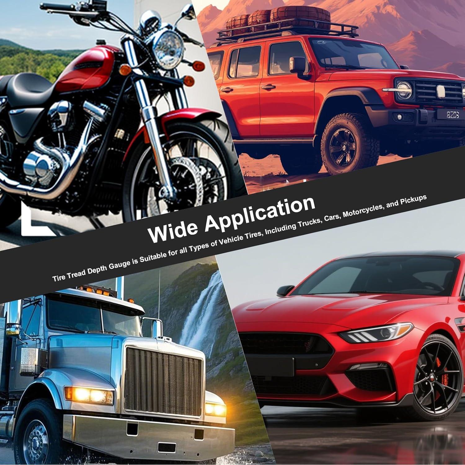 Medidor Digital de Profundidad de Banda de Rodadura GODESON - Universal