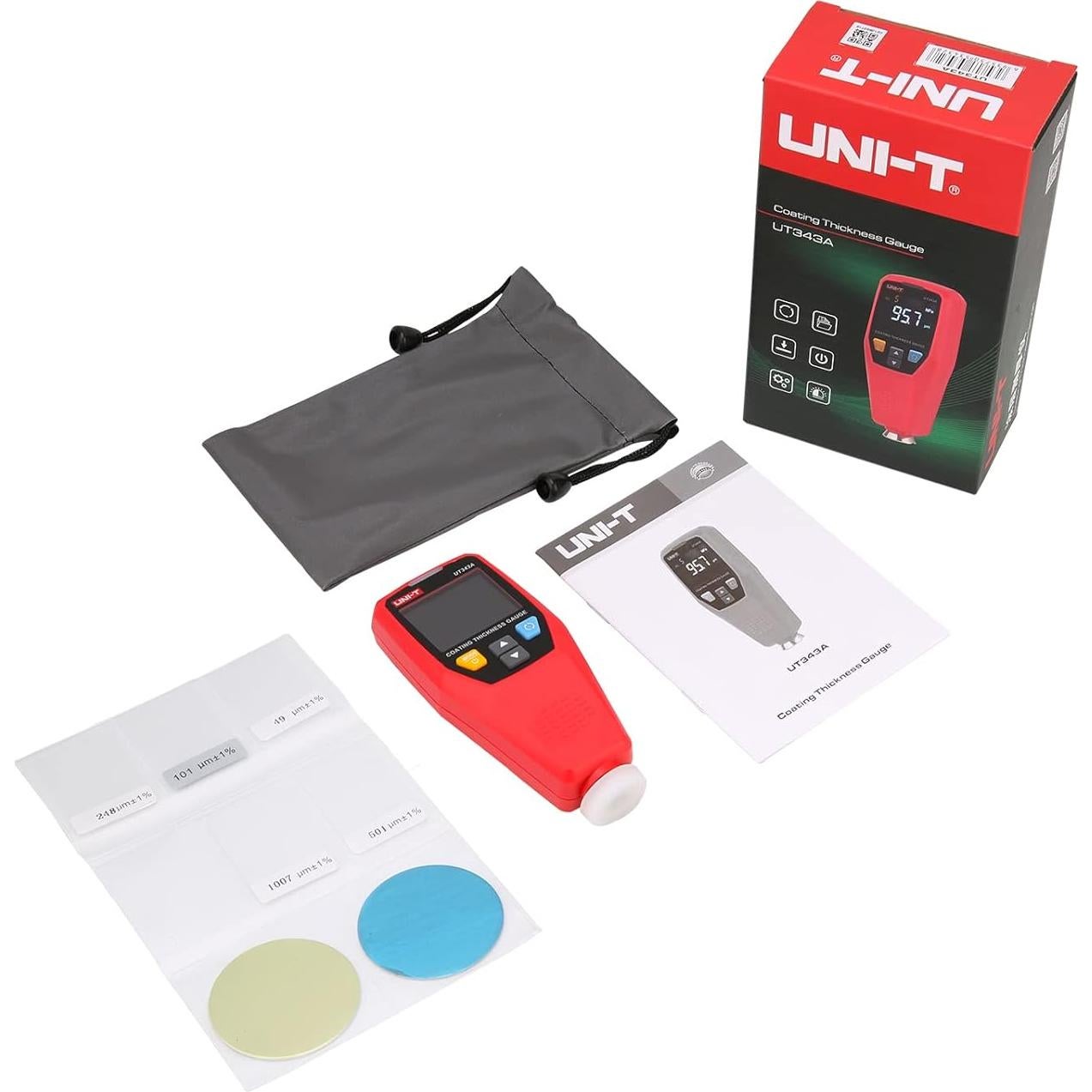 Medidor de Espesor de Pintura UNI-T UT343A 0-1750um EBTN