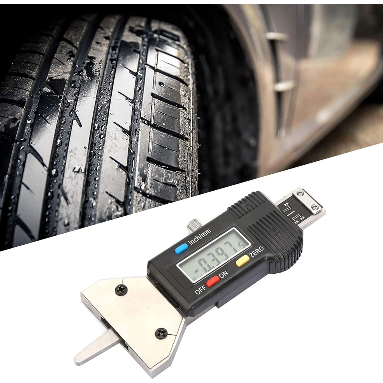 Medidor de Profundidad de Banda de Rodadura Ejoyous 0-25mm LCD