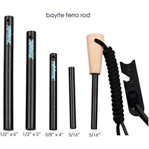 Varilla de Fuego Bayite 100mm x 10mm Supervivencia Camping