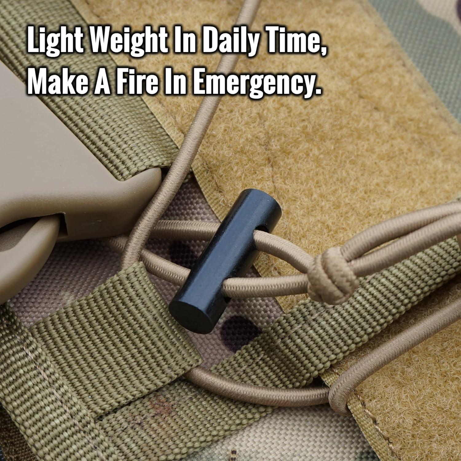 Varillas de Ferrocerio FERROFIRE 6 Piezas 25mm para Encender Fuego