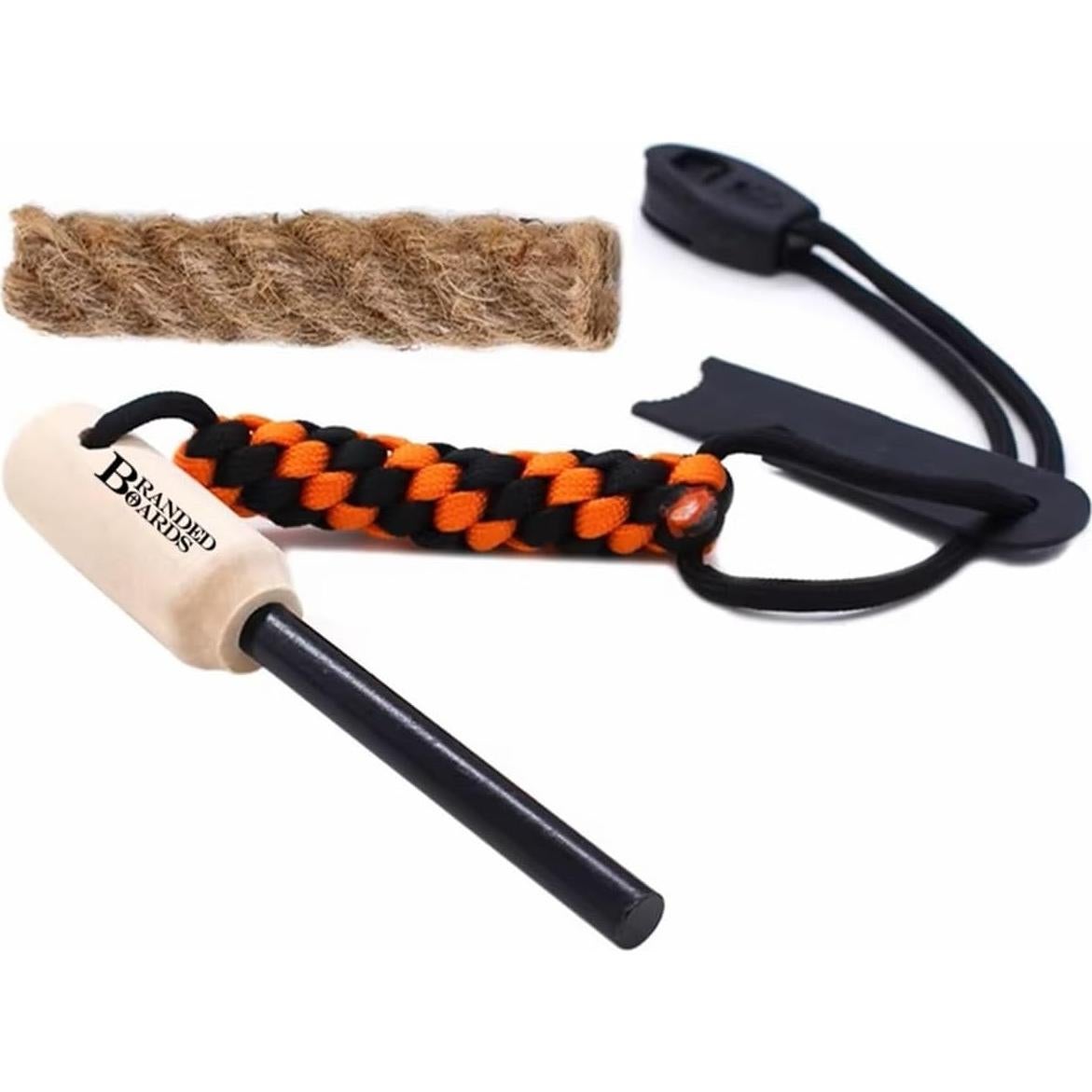 Kit de Inicio de Fuego Branded Boards con Varilla y Striker