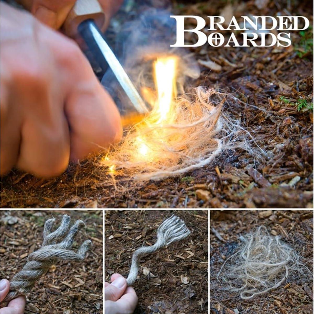 Kit de Inicio de Fuego Branded Boards con Varilla y Striker