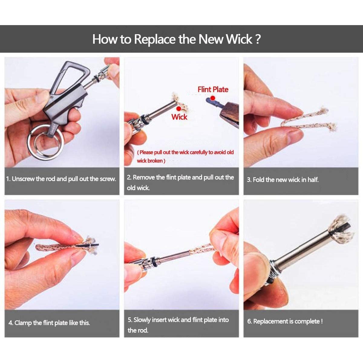 Kit de Accesorios para Fósforo Permanente YUSUD - 2 Raspadores, 3 Varillas, 3 Mechas