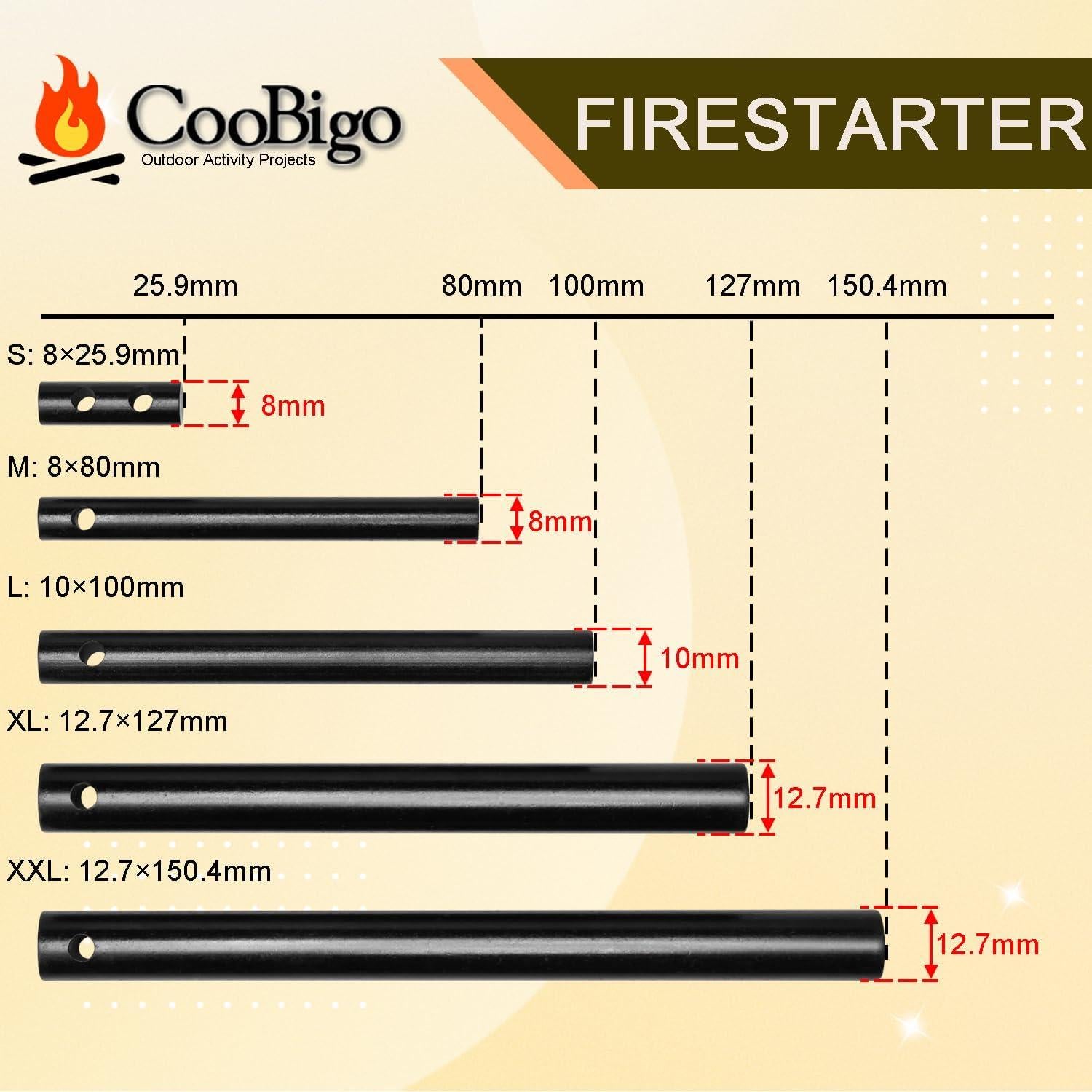 Barra de Ferrocerio CooBigo 127mm para Encender Fuego Camping