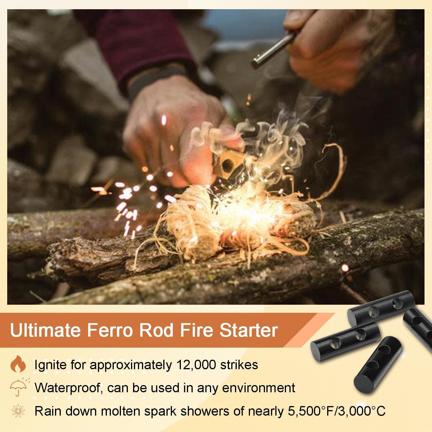 Barra de Ferrocerio CooBigo 127mm para Encender Fuego Camping