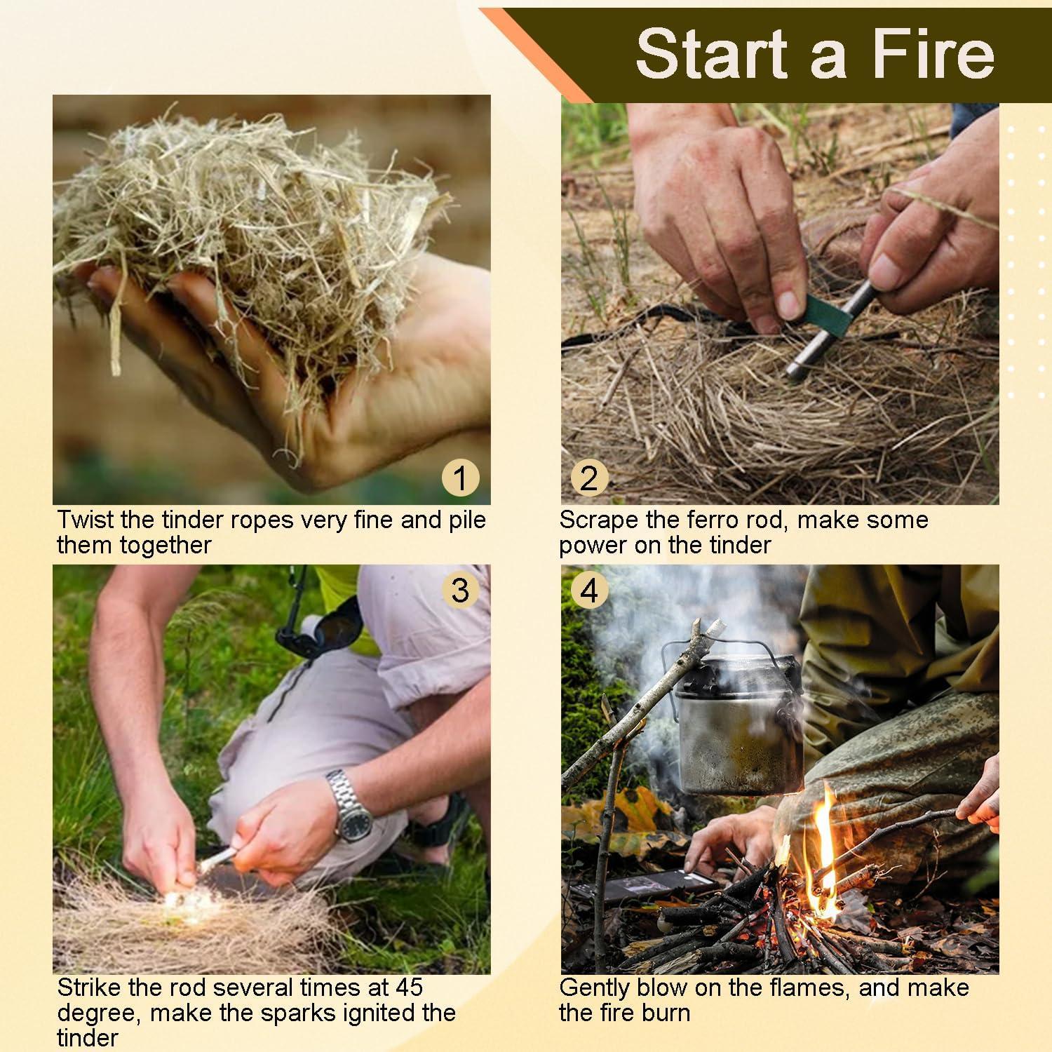 Barra de Ferrocerio CooBigo 127mm para Encender Fuego Camping