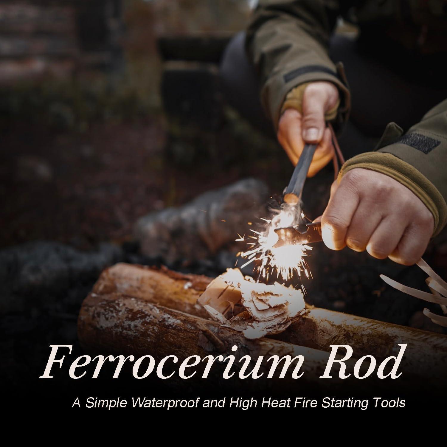 Barra de Ferrocerio CooBigo 127mm para Encender Fuego Camping