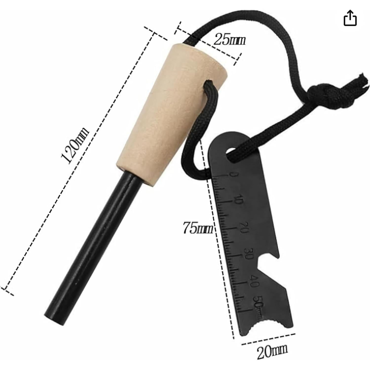 Kit de Inicio de Fuego eGreen - 6 Virutas de Magnesio y Ferrocerio