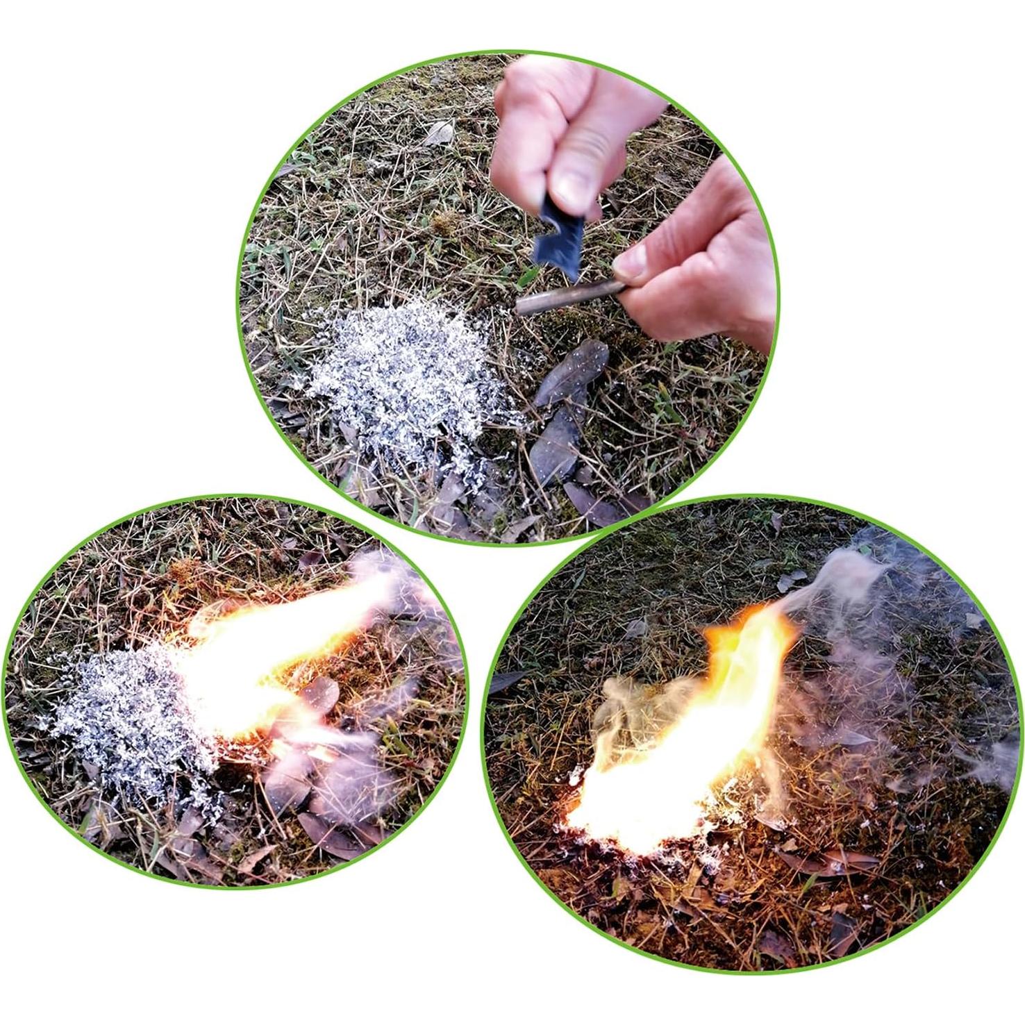 Kit de Inicio de Fuego eGreen - 6 Virutas de Magnesio y Ferrocerio