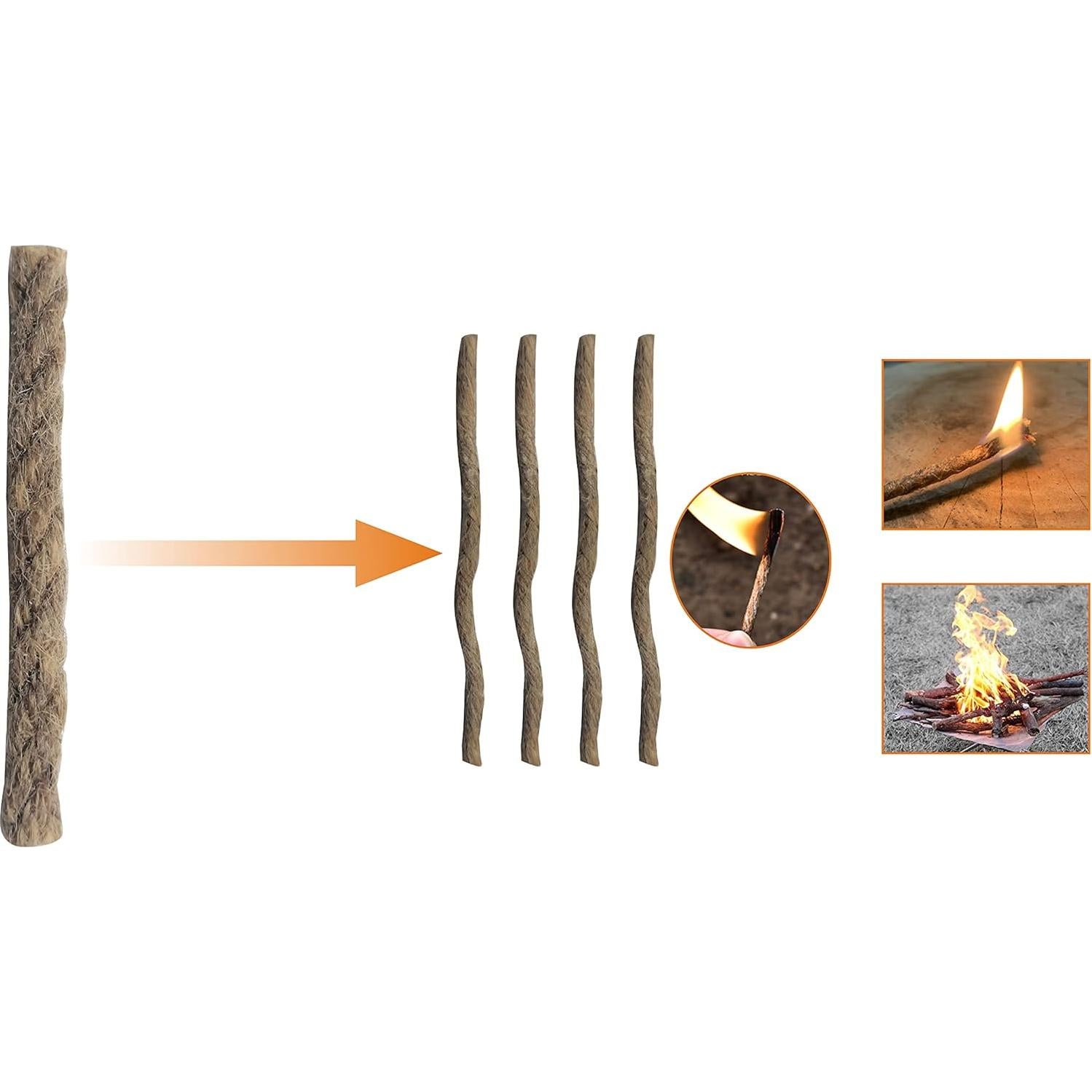 Kit de Inicio de Fuego eGreen - 6 Virutas de Magnesio y Ferrocerio