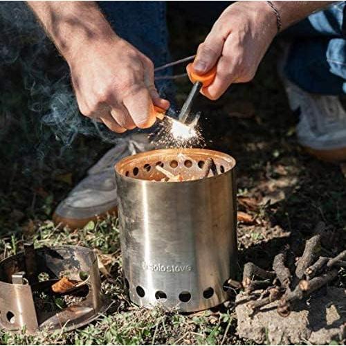 Encendedor de Fuego Solo Stove Fire Striker Acero Inoxidable Impermeable