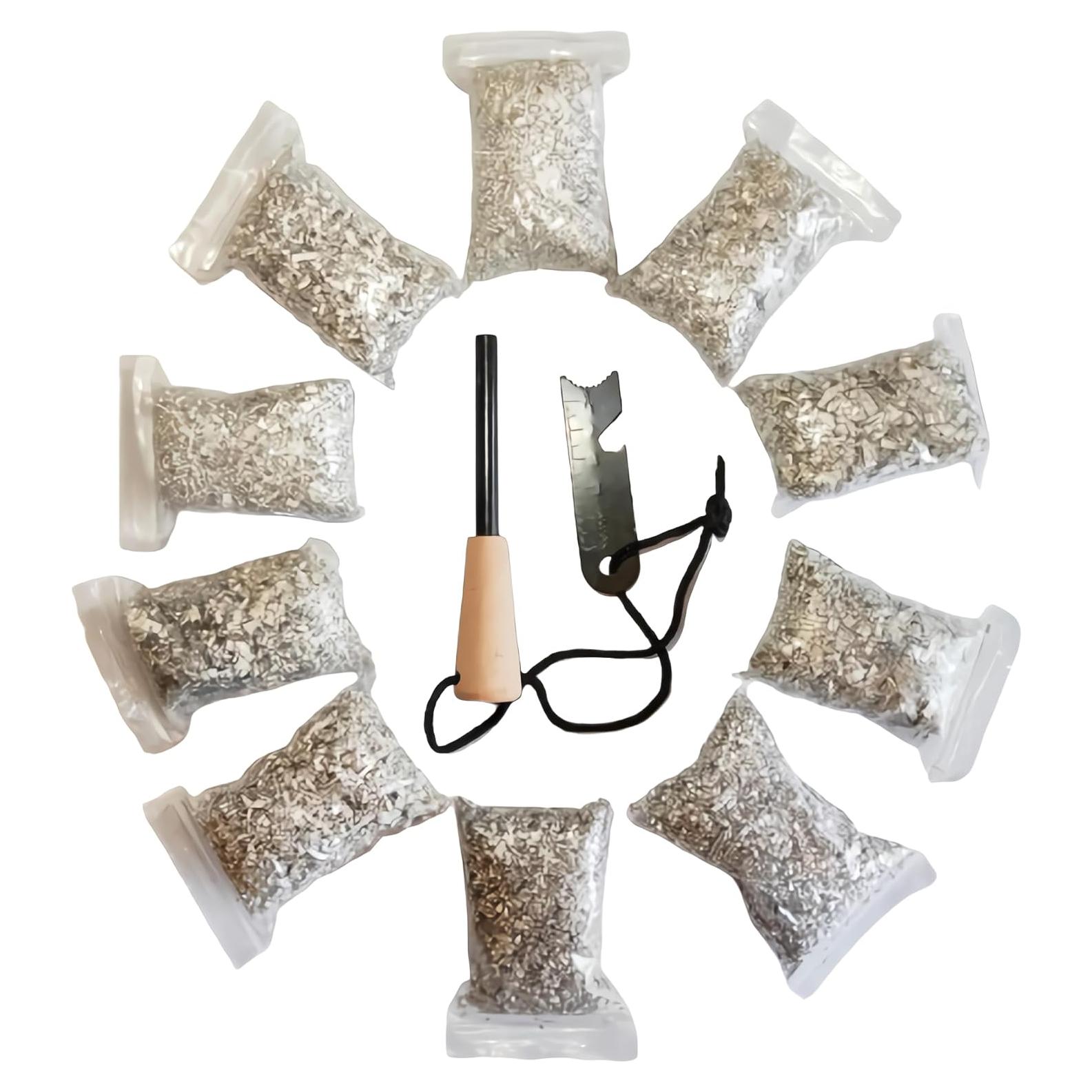 Kit de Inicio de Fuego eGreen MS2024 - 10 Bolsas de Magnesio + Ferro