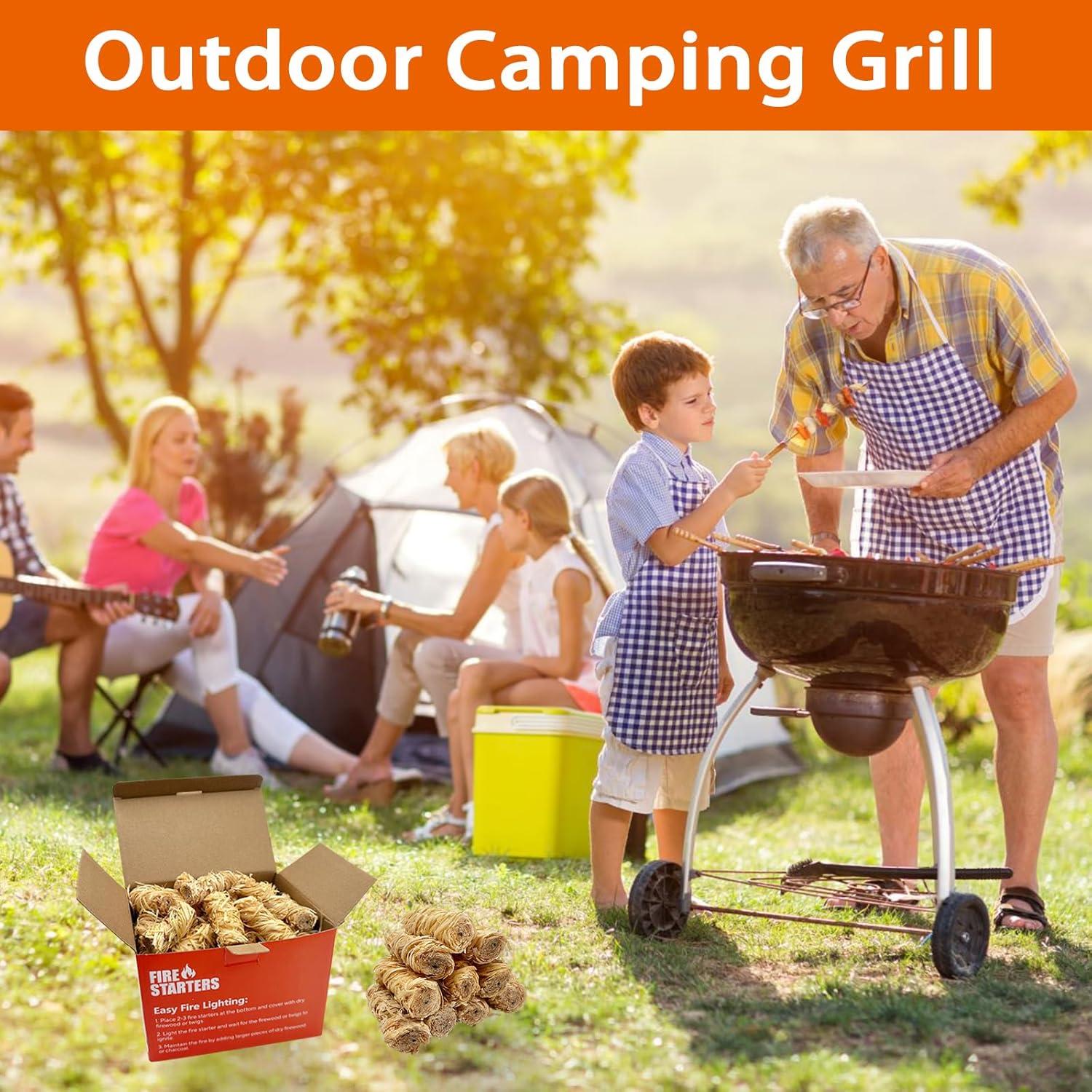 Encendedores Naturales E500 para BBQ y Fogatas - 60 Piezas