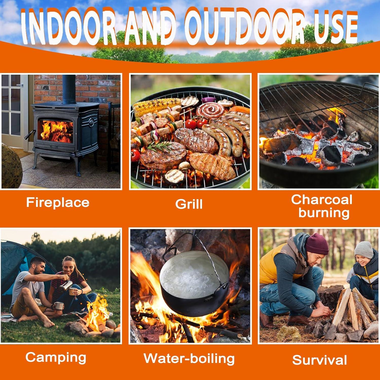 Encendedores Naturales E500 para BBQ y Fogatas - 60 Piezas