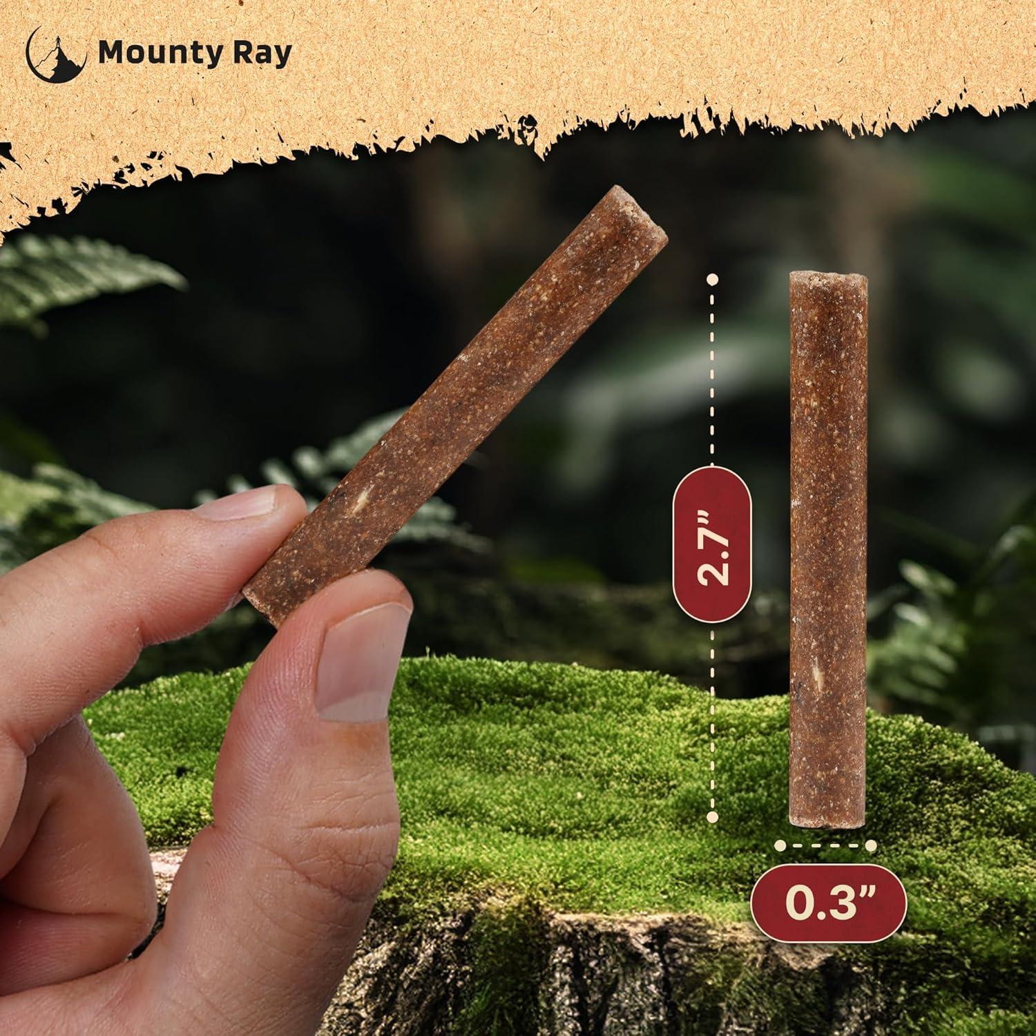 Iniciadores de fuego naturales Mounty Ray - 100 pcs - 10 min de quema