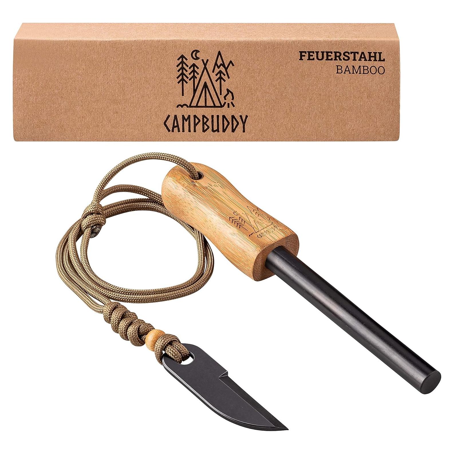 Kit de Encendedor de Bambú Camp Buddy - Ferrocerio Grande 12.7 cm