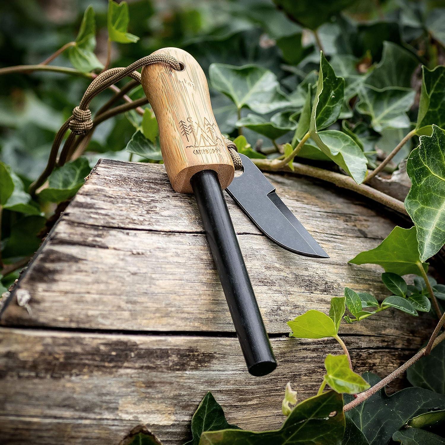 Kit de Encendedor de Bambú Camp Buddy - Ferrocerio Grande 12.7 cm