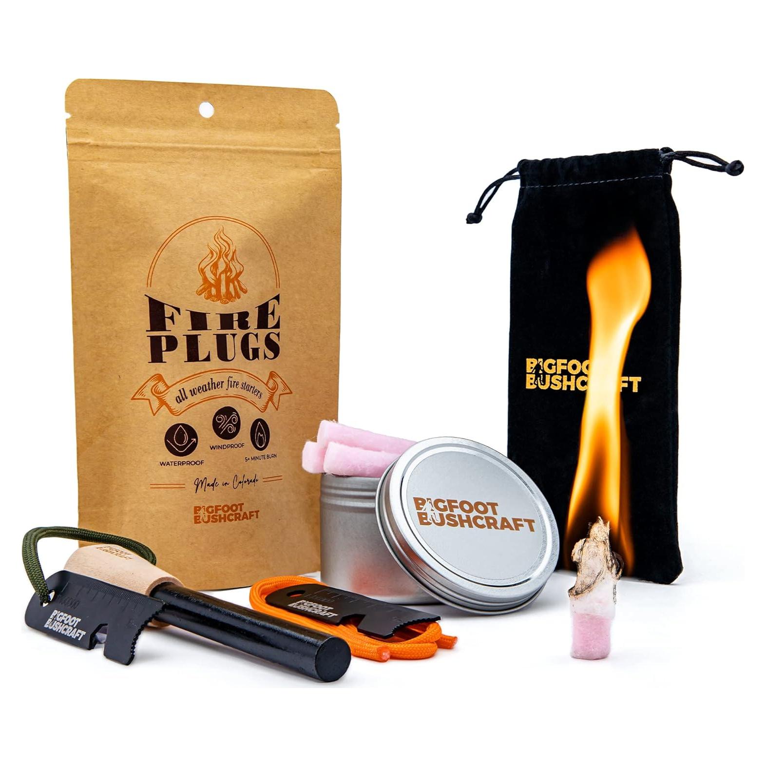 Kit Encendedor de Emergencia Bigfoot Bushcraft - 80 Tapones