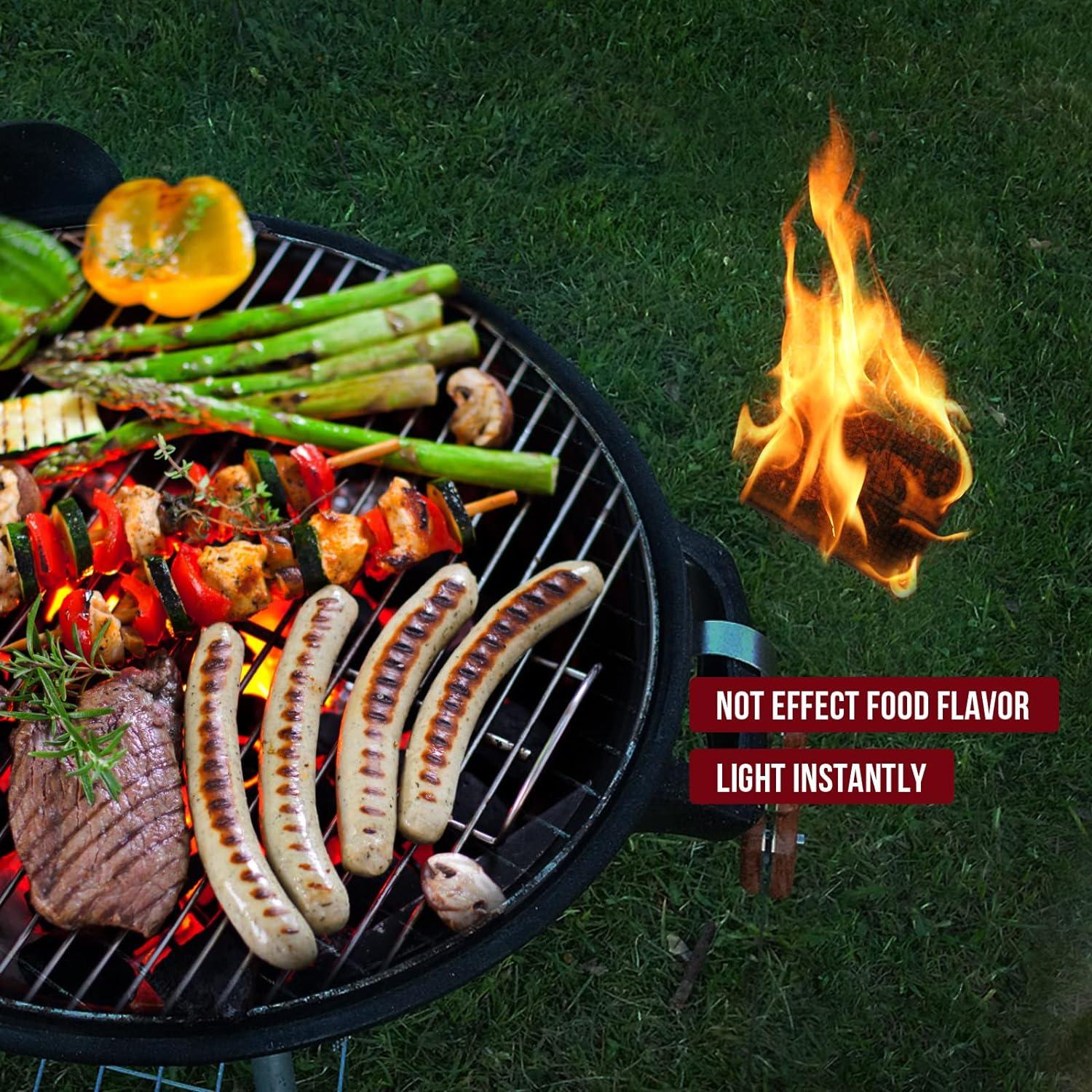 Iniciadores de Fuego AWEASROY 64 Unidades para BBQ y Camping