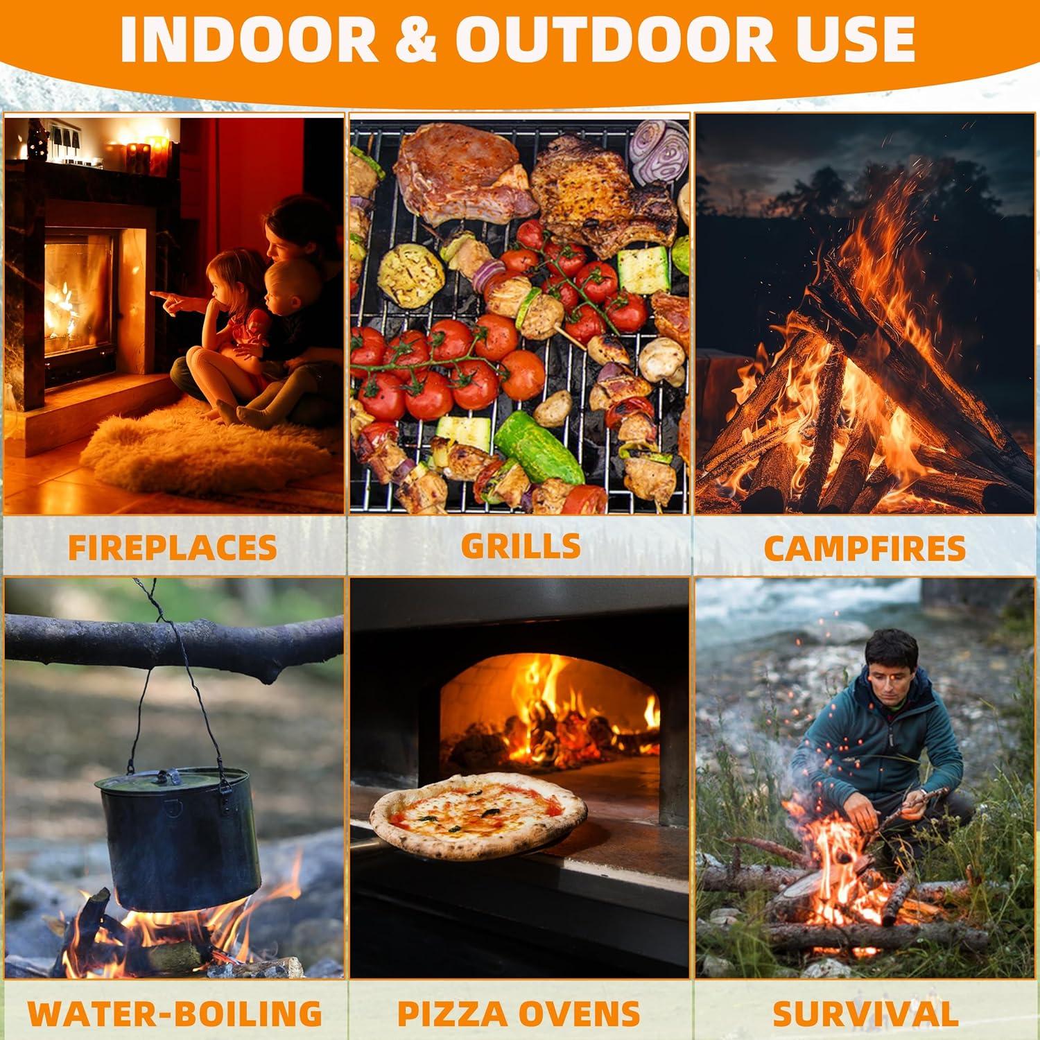 76 Encendedores Naturales EWPJDK para BBQ y Chimenea