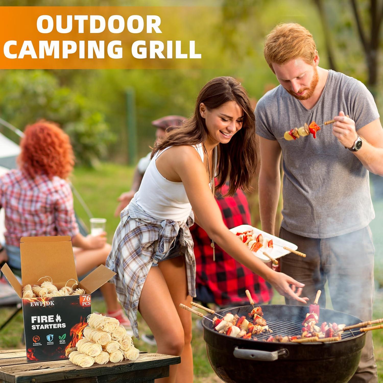 76 Encendedores Naturales EWPJDK para BBQ y Chimenea