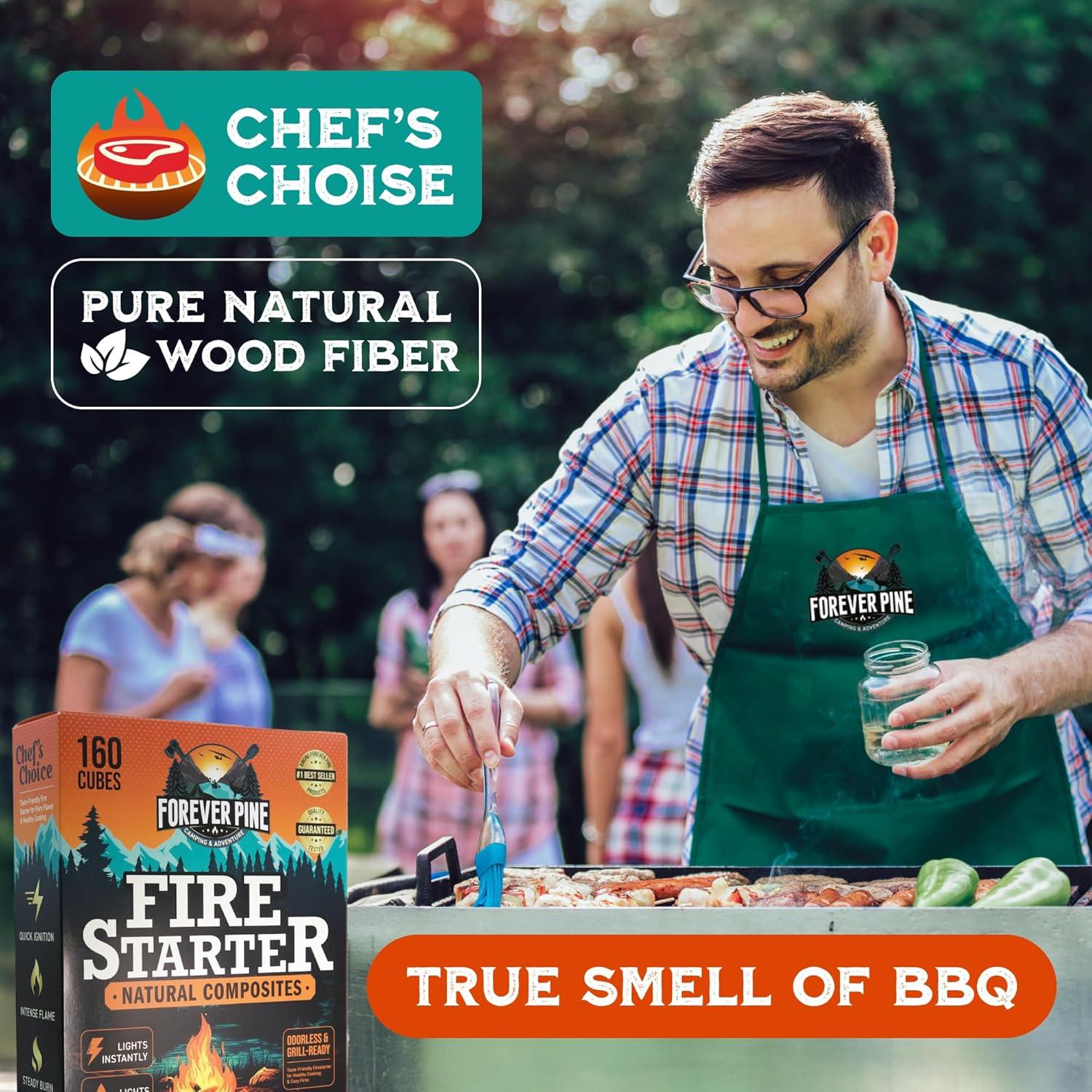 Cubos de Encendido Natural 32 pcs - Fuego Rápido para BBQ