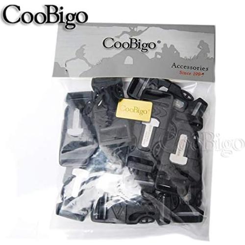 Paquete de 10 Silbatos de Supervivencia CooBigo con Hebilla