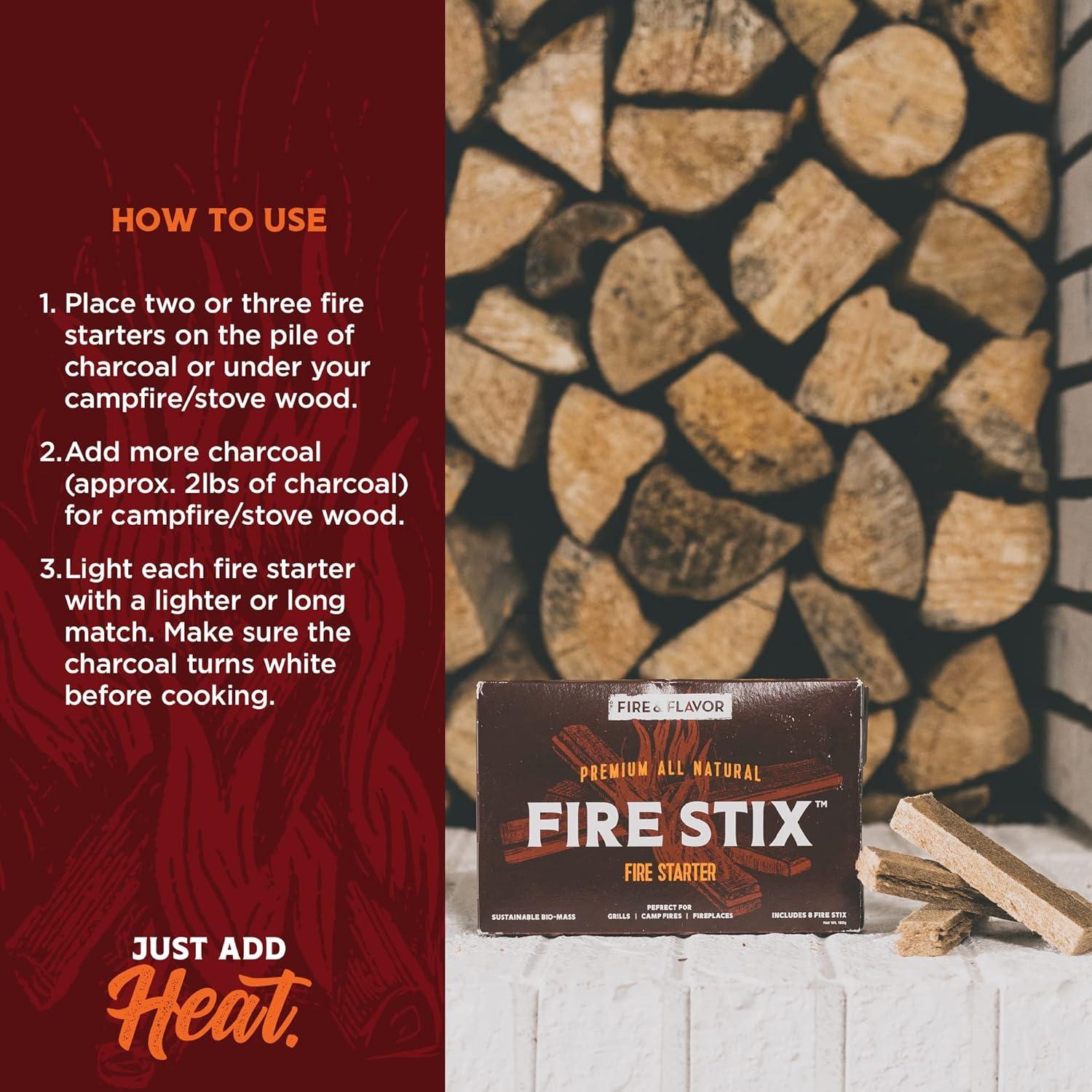 Encendedores de Fuego 100% Naturales Fire & Flavor - Ecológicos